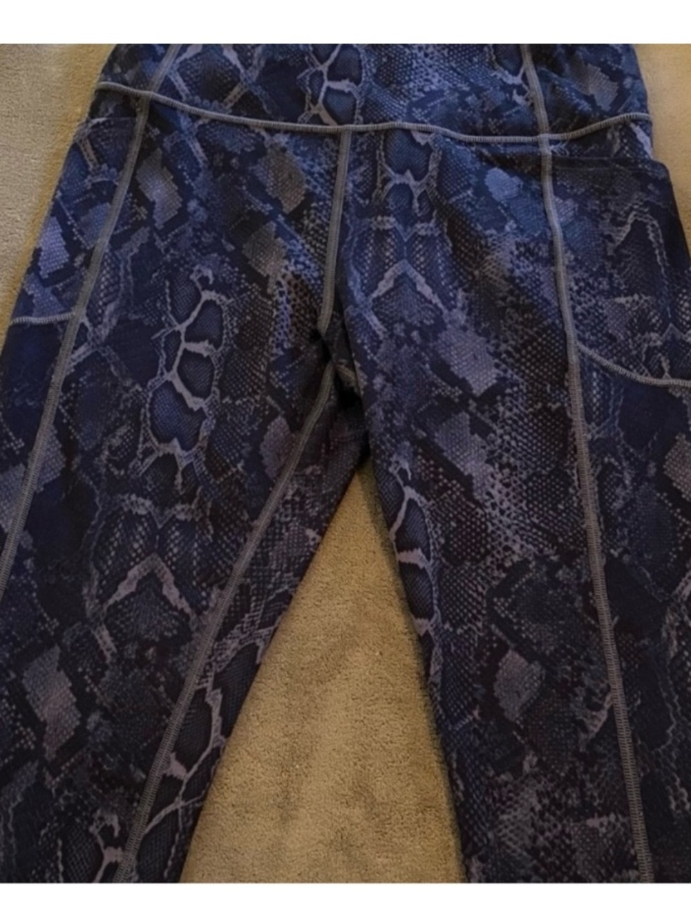 Brand New Victoria’s Secret Blue Snake Print Leggings